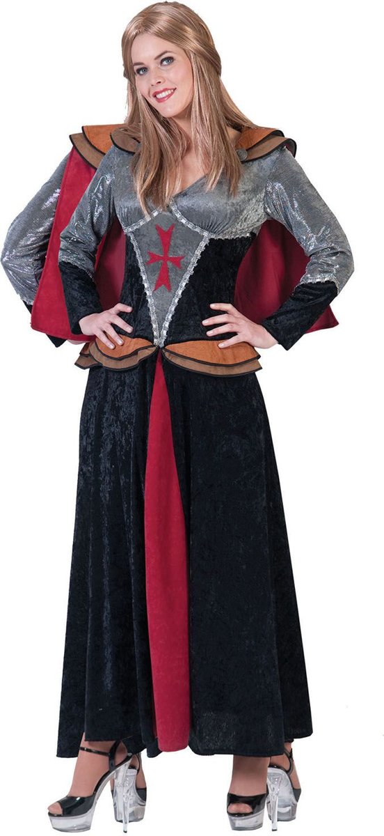 Middeleeuwse & Renaissance Strijders Kostuum | Roughside Lady Jurk Vrouw | Maat 44-46 | Carnaval kostuum | Verkleedkleding